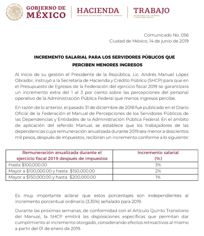 Funcionarios que ganan menos de 200 mil pesos al año tendrán aumento salarial - captura-de-pantalla-2019-06-14-a-las-125418