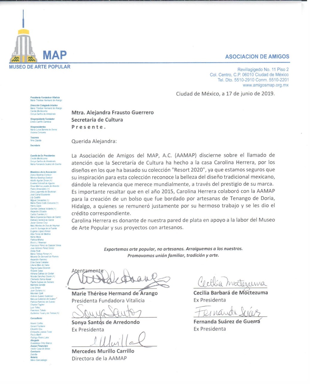 AAMAP niega apropiación cultural en colección de Carolina Herrera - carolina-herrera-amigos-map