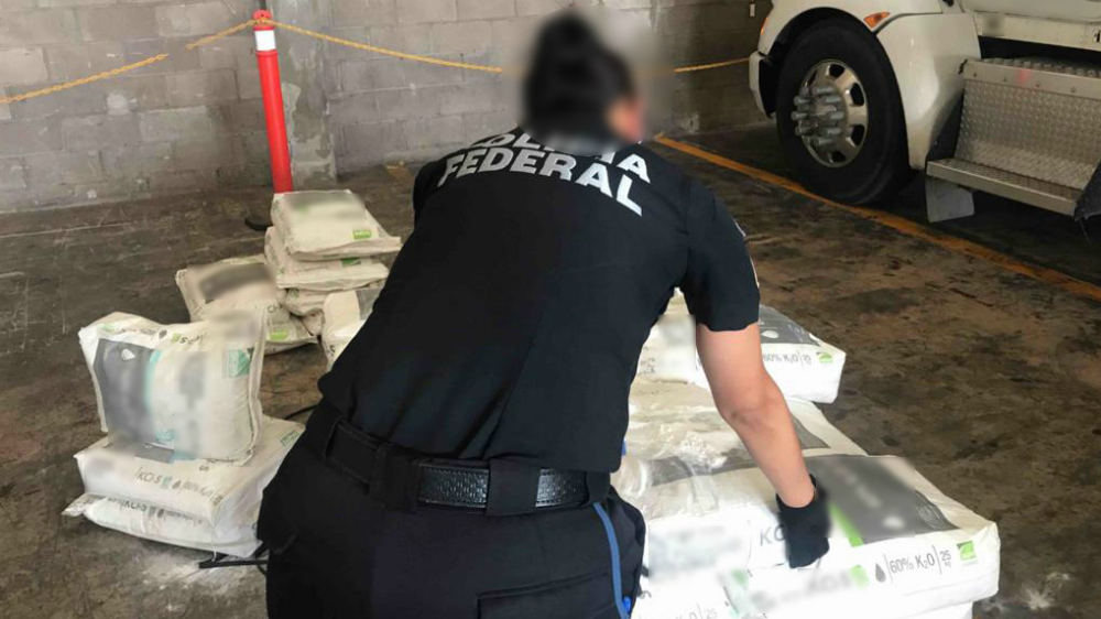 En costales de fertilizante localizan más de media tonelada de crystal En costales de fertilizante localizan más de media tonelada de crystal