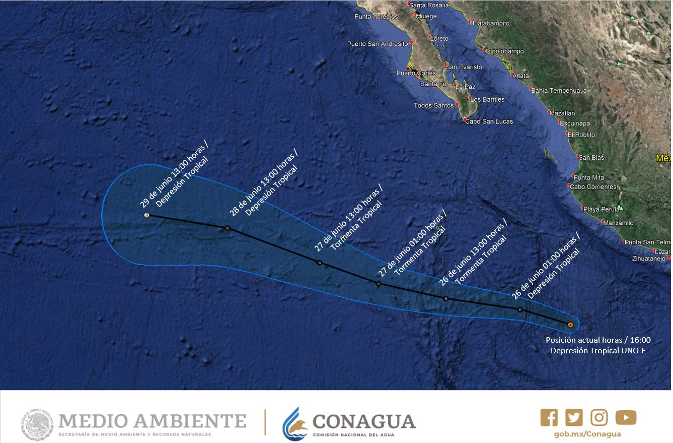 Se forma la Depresión Tropical UNO-E en costas de Colima - depresion-tropical-uno-e-2
