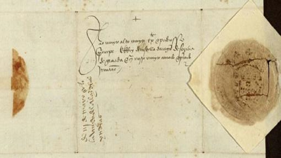 Hallan carta que informa regreso de Colón tras descubrir América