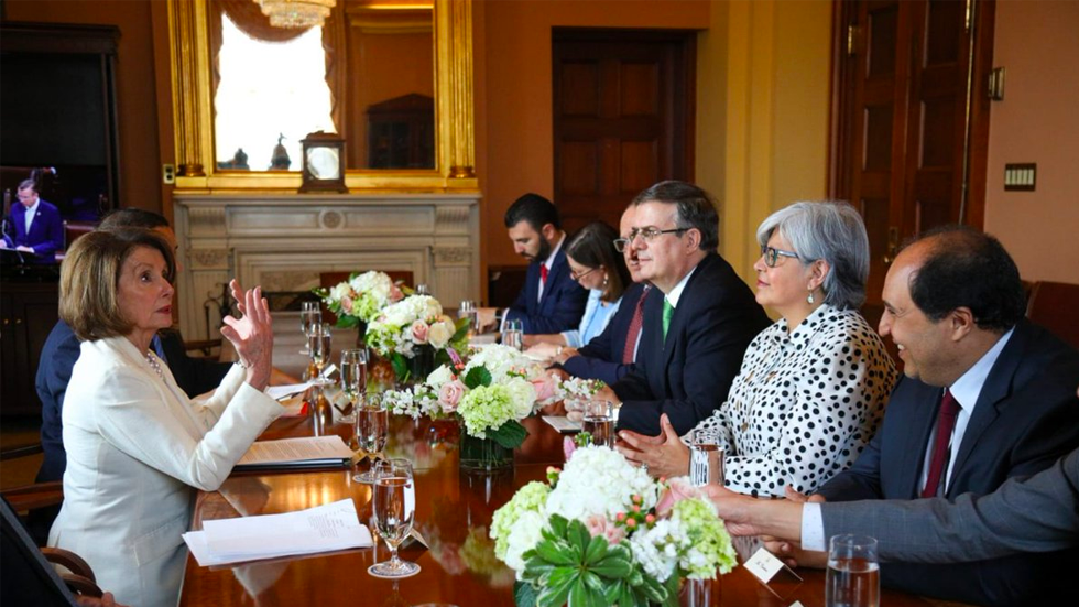 Reunión con Pelosi fue muy productiva: Ebrard