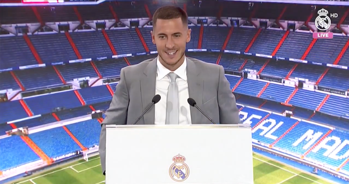 Presentación de Eden Hazard como futbolista del Real Madrid