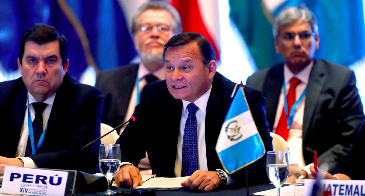 Grupo de Lima pide presionar a régimen “ilegítimo” de Maduro