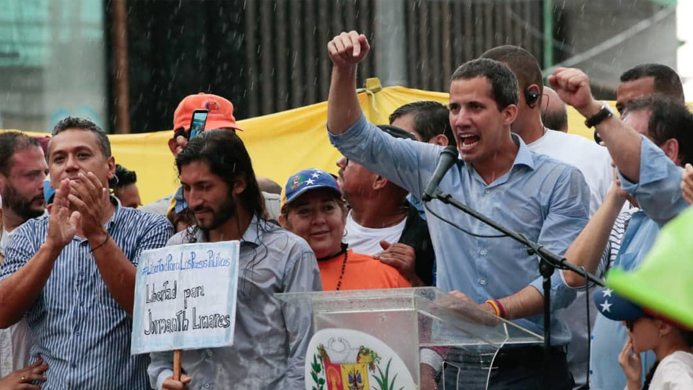 Guaidó llama a protestar por crisis en Venezuela durante visita de Bachelet