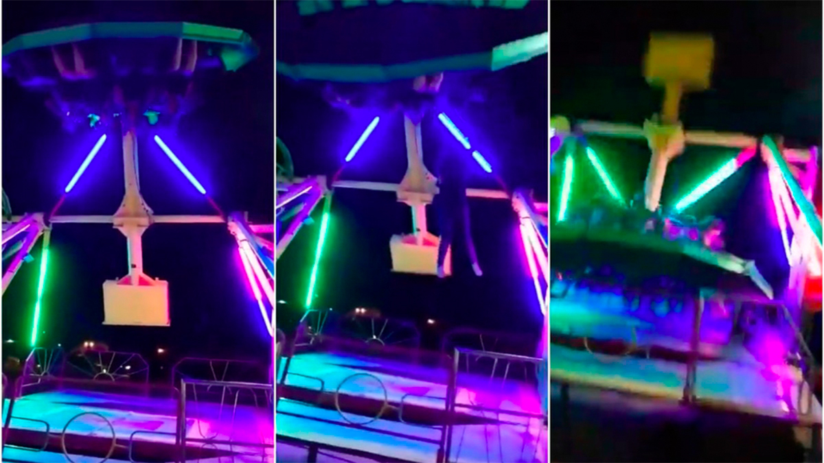 #Video Mujer cae de juego mecánico en Ciudad Juárez