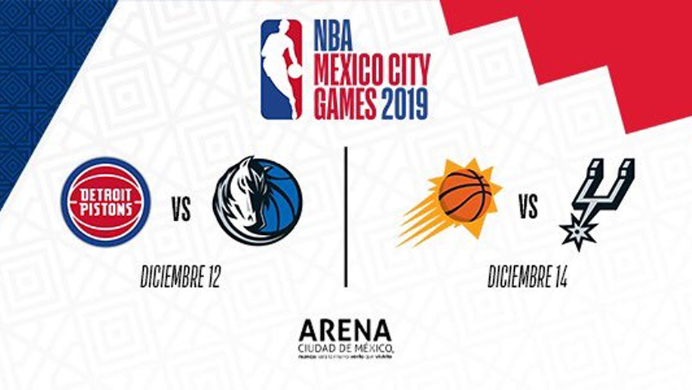 México tendrá dos partidos de la NBA en diciembre