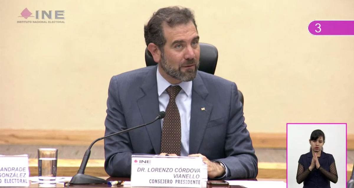 Lorenzo Córdova declara jornada electoral exitosa