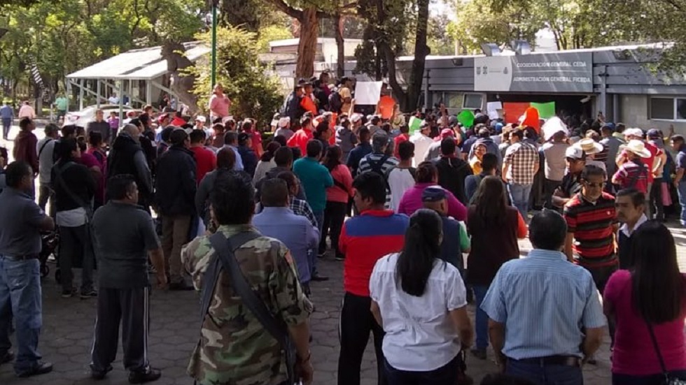 Comerciantes de la Central de Abasto protestan contra la corrupción