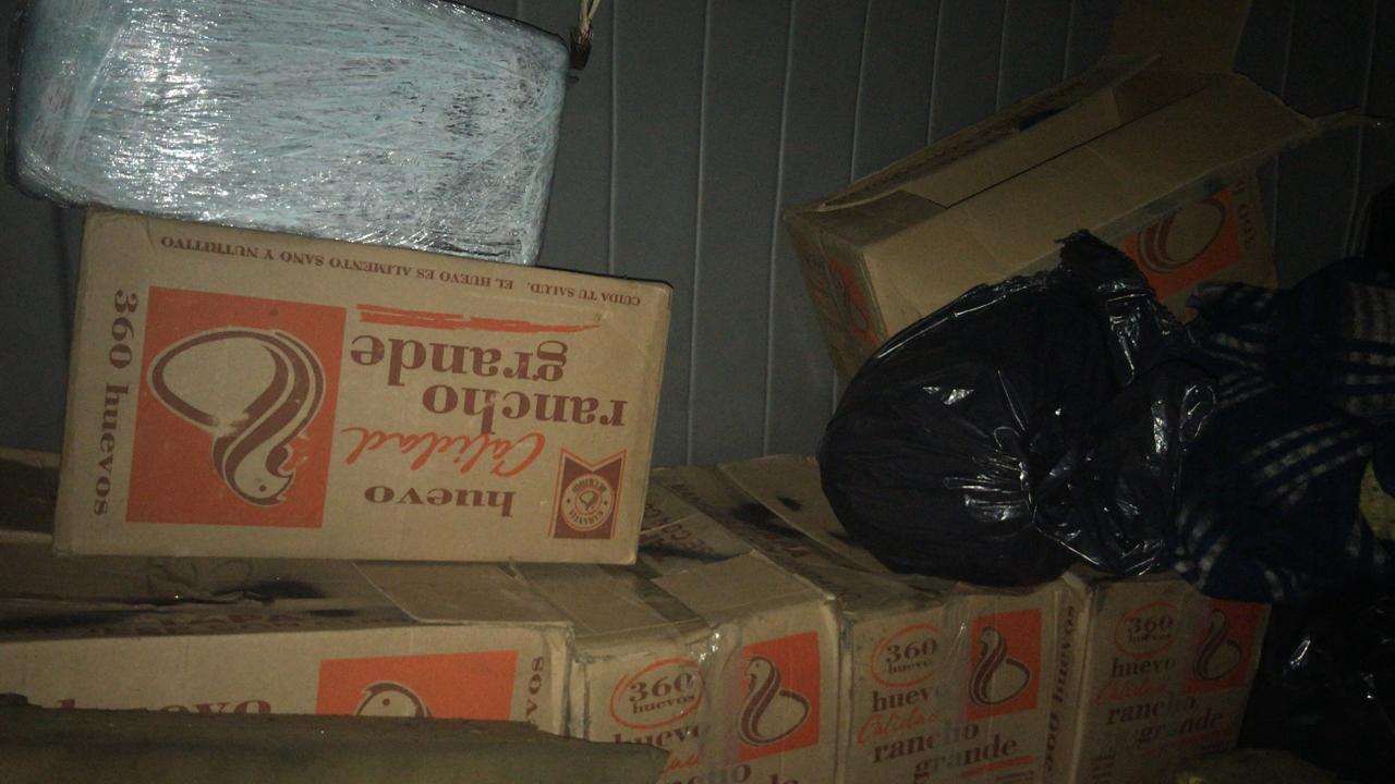 Decomisan más de 120 kilos de mariguana proveniente de Honduras - marihuana-oculta-caja-huevos-hermes