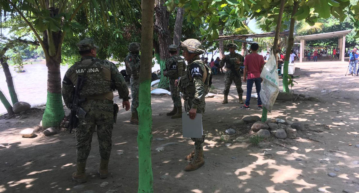 Marina arriba al Río Suchiate para contener a migrantes - marina-en-rio-suchiate