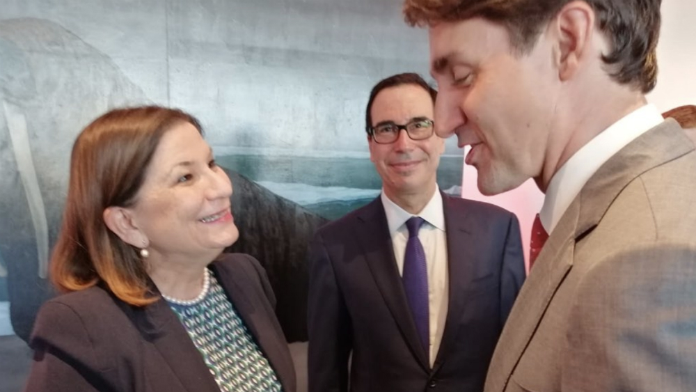Embajadora Martha Bárcena se encuentra con Trudeau y Mnuchin