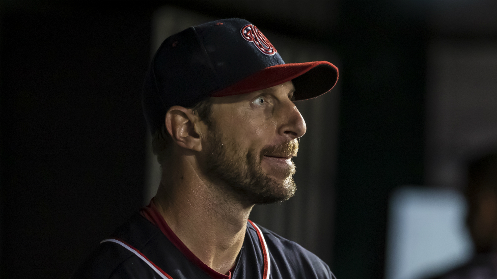 #Video Max Scherzer se fracturó la nariz en práctica de bateo