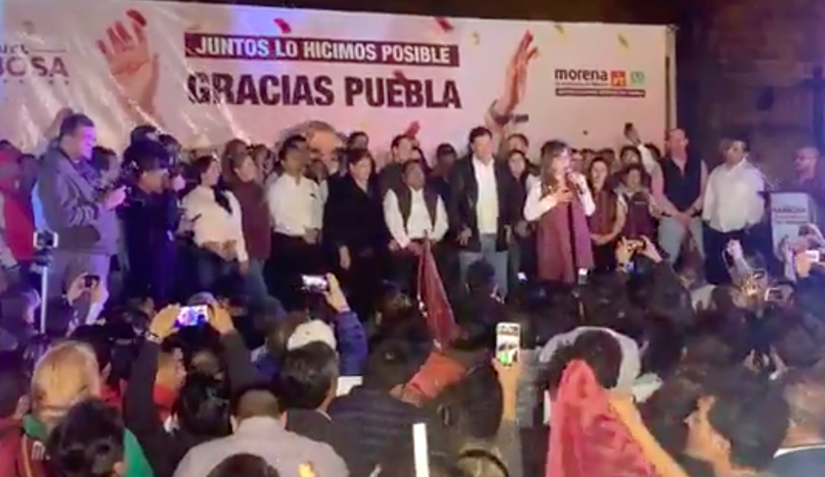 “Desde Puebla avalamos a la Cuarta Transformación”: Barbosa dedica triunfo a AMLO