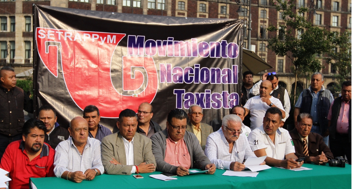 Las vías que bloquearán los taxistas en la Ciudad de México el lunes