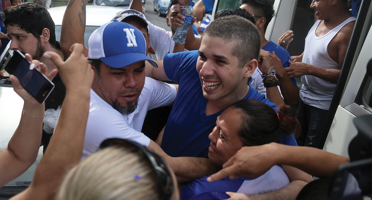 Liberan a los dirigentes de las protestas contra Ortega en Nicaragua