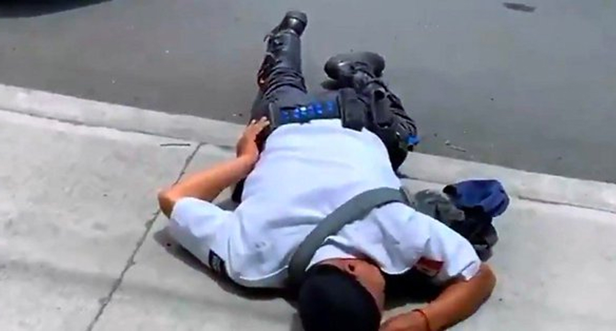 #Video Conductor lesiona a policía de tránsito en Irapuato