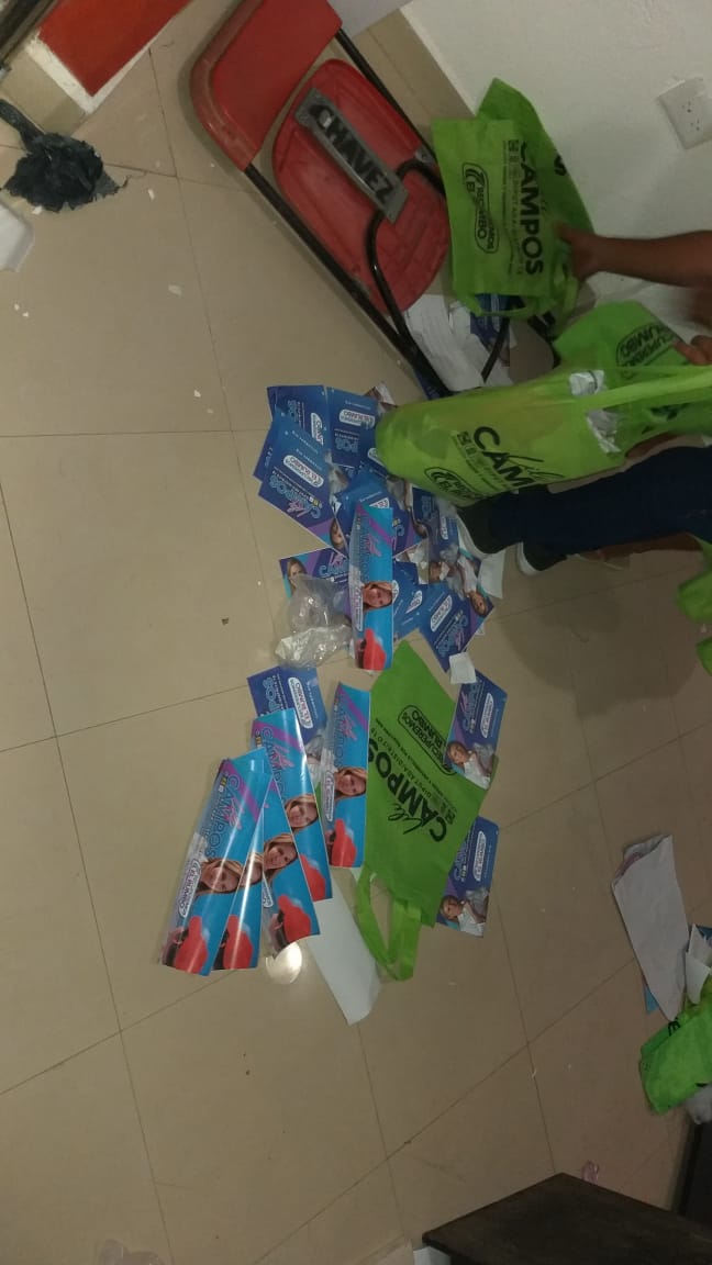 Hallan propaganda de candidata en casa donde pagaban a presuntos acarreados - propaganda-quintana-roo-1