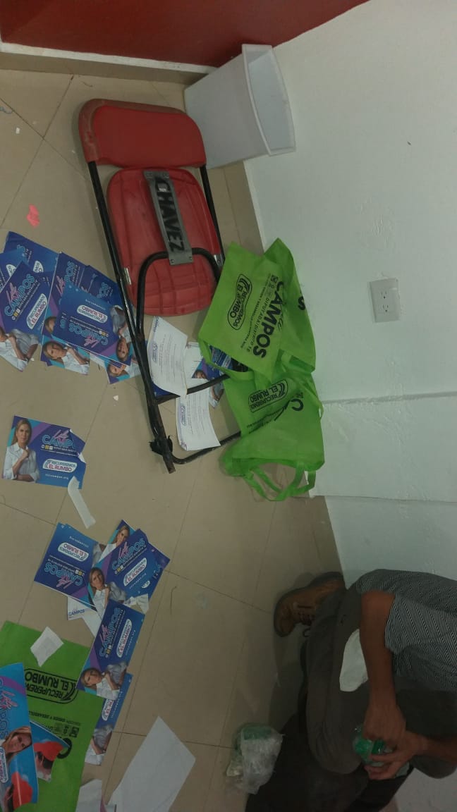 Hallan propaganda de candidata en casa donde pagaban a presuntos acarreados - propaganda-quintana-roo-4