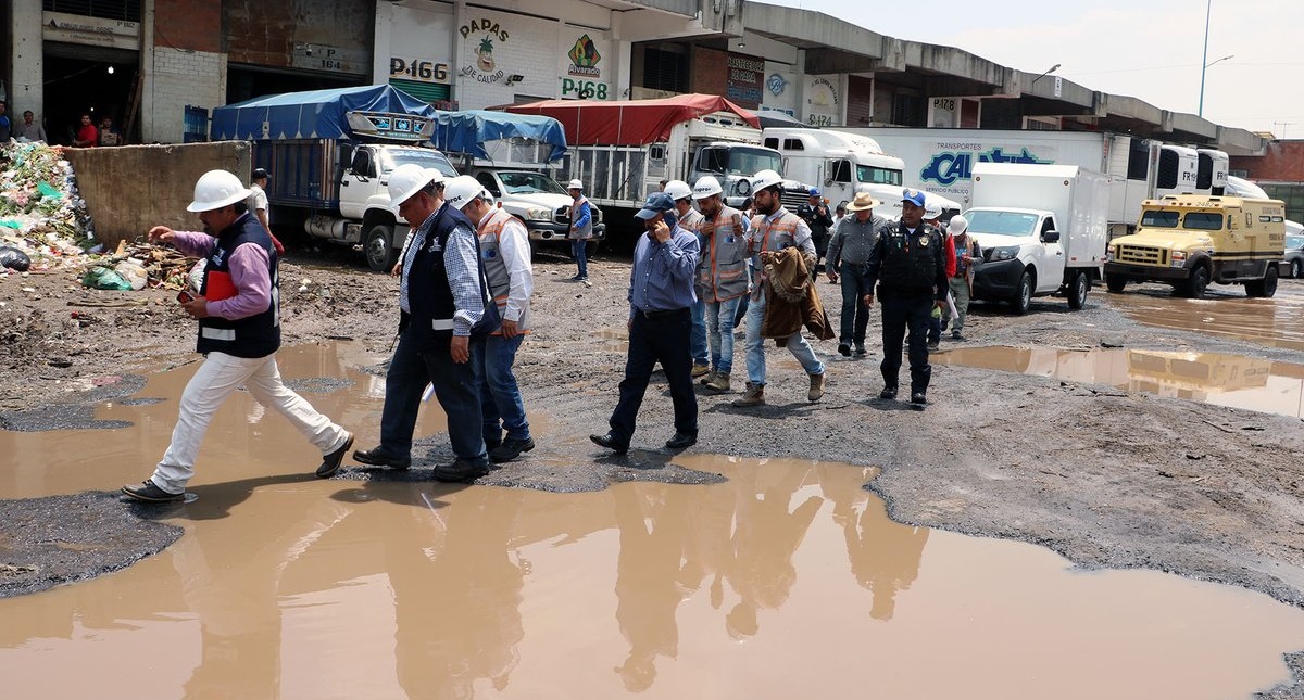 Inician obras de mantenimiento alrededor de la Central de Abasto