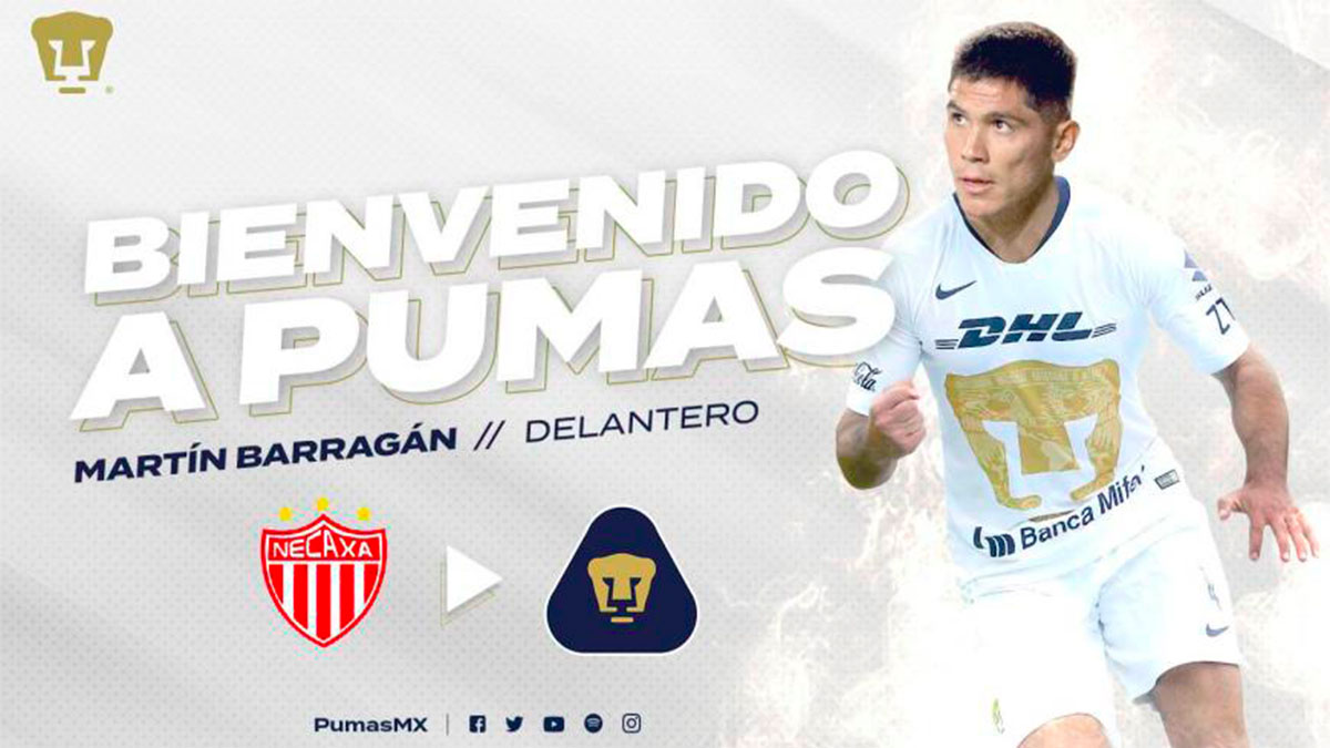 Pumas confirma a Vigón y Barragán como refuerzos para el nuevo torneo