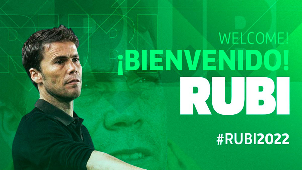 Rubi será entrenador del Betis hasta 2022