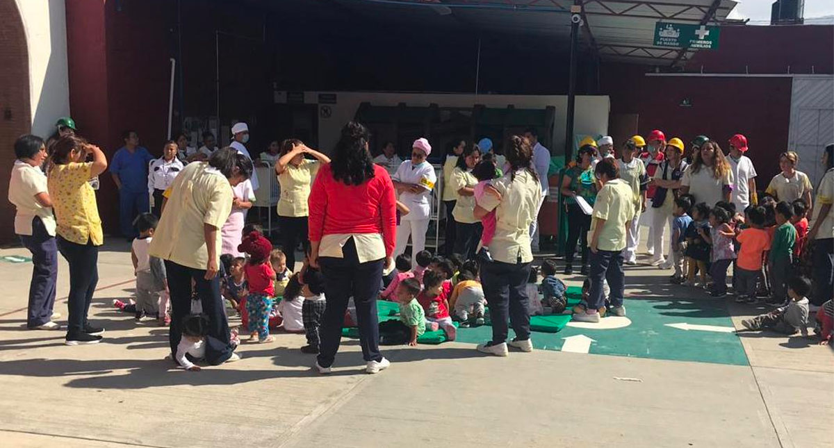 IMSS realiza simulacro en mil 416 guarderías a 10 años de ABC