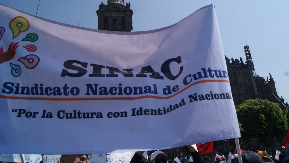 Acusa Sinac “sabotaje” en negociaciones con Secretaría de Cultura