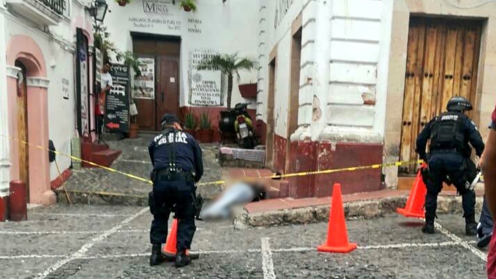 Asesinan a hombre cerca del Zócalo de Taxco