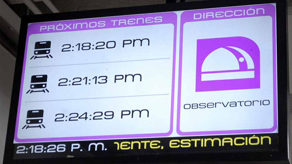 Plataforma informa en tiempo real arribo estimado de trenes en el Metro