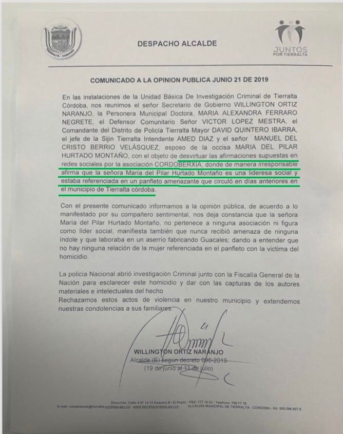 Asesinato de mujer frente a su hijo indigna a Colombia - tierrlta-colombia-asesinato-mujer