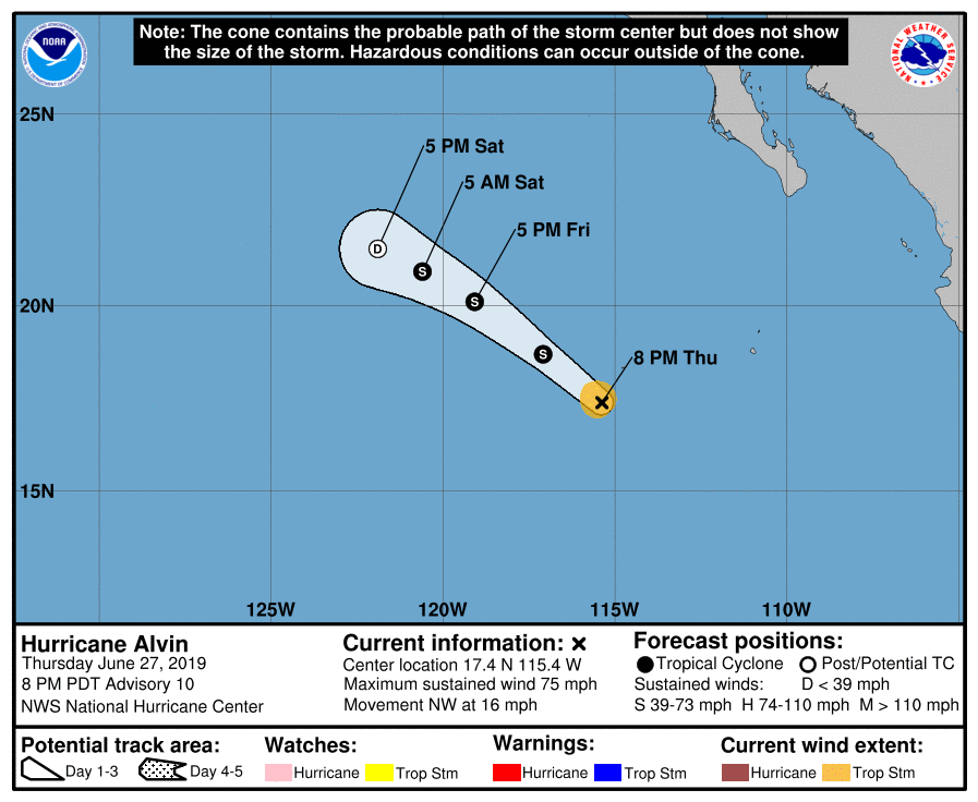 Alvin pierde fuerza y se degrada a tormenta tropical - tormenta-tropical-alvin