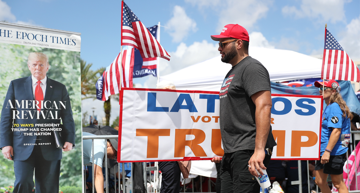 Protestas y lluvias opacarán anuncio de reelección de Trump