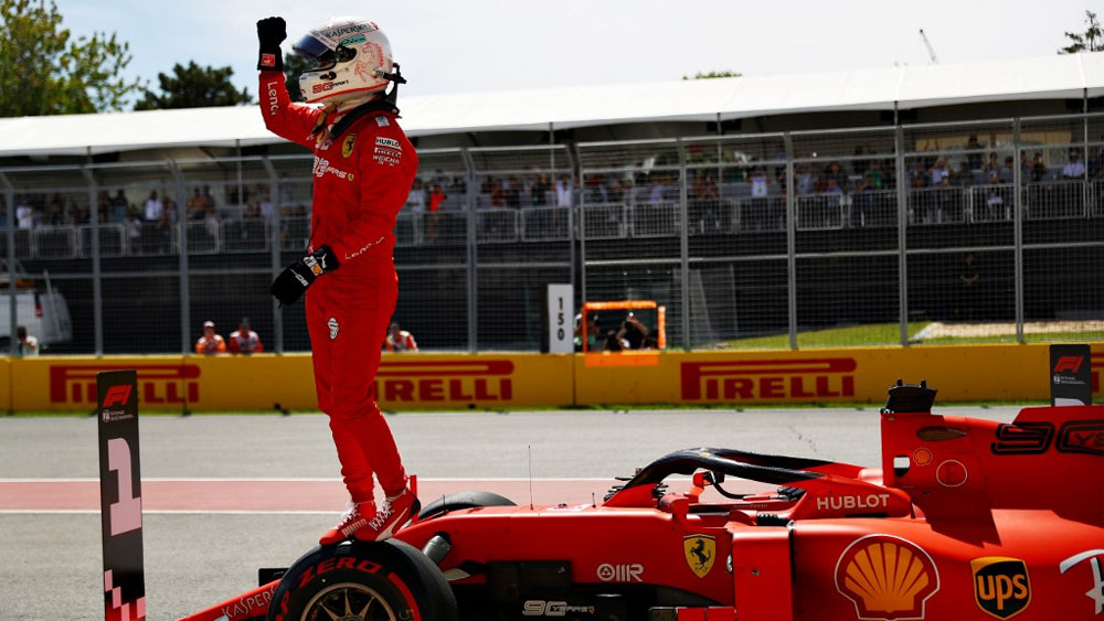 Vettel logra la pole por delante de Hamilton en GP de Canadá Vettel logra la pole por delante de Hamilton en GP de Canadá
