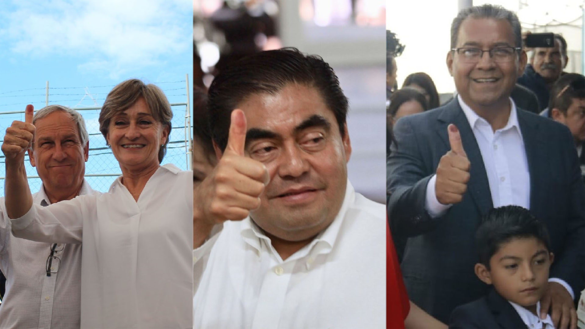 Cárdenas, Barbosa y Jiménez votan para gobernador de Puebla