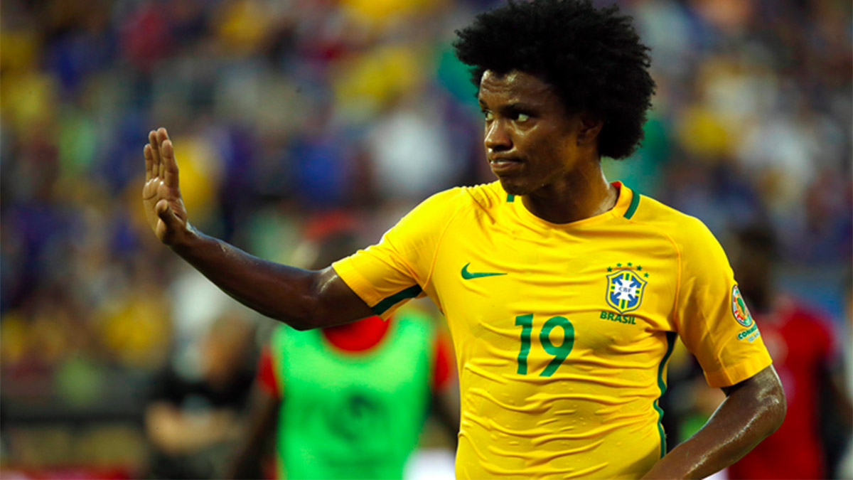 Brasil convoca a Willian como sustituto de Neymar