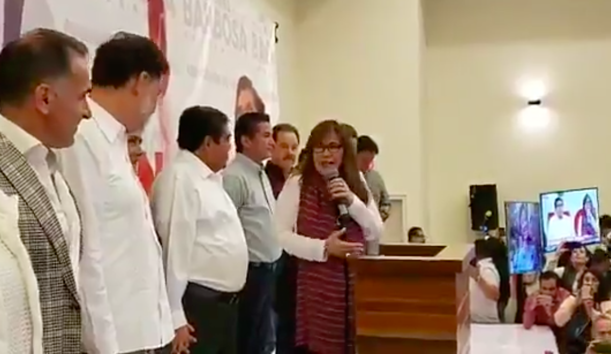 Yeidckol Polevnsky admite triunfo de Morena en Puebla Yeidckol Polevnsky admite triunfo de Morena en Puebla