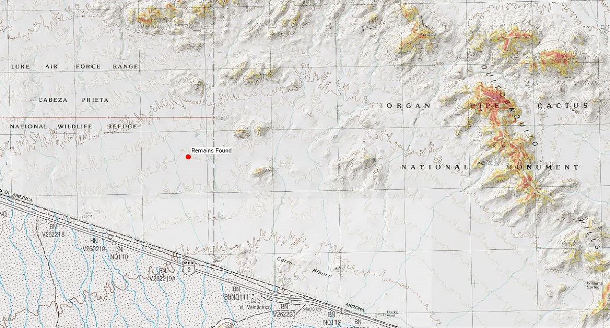 Patrulla Fronteriza halla cadáver de niña migrante en Arizona - zona-donde-se-hallo-el-cuerpo-de-una-nina-de-7-anos