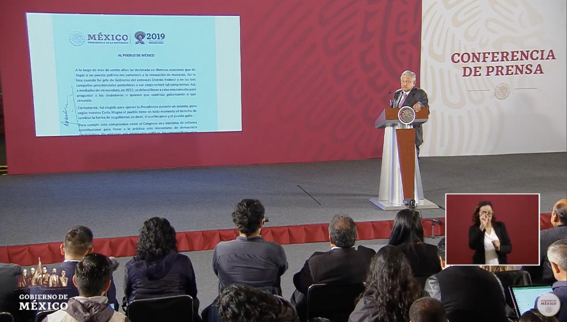 López Obrador firmará ante notario carta antireelección