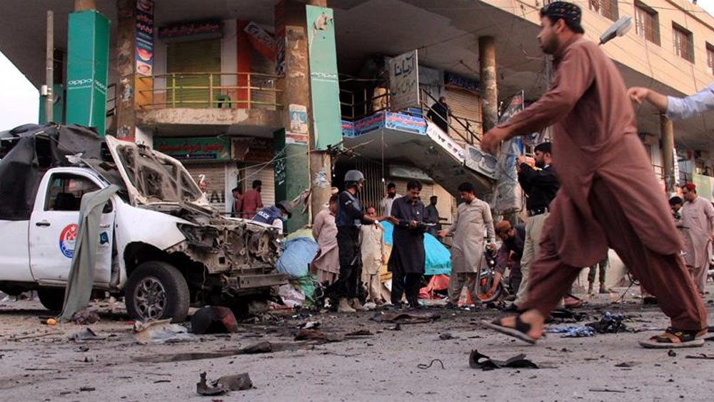 Al menos cinco muertos y 35 heridos tras atentado en Pakistán