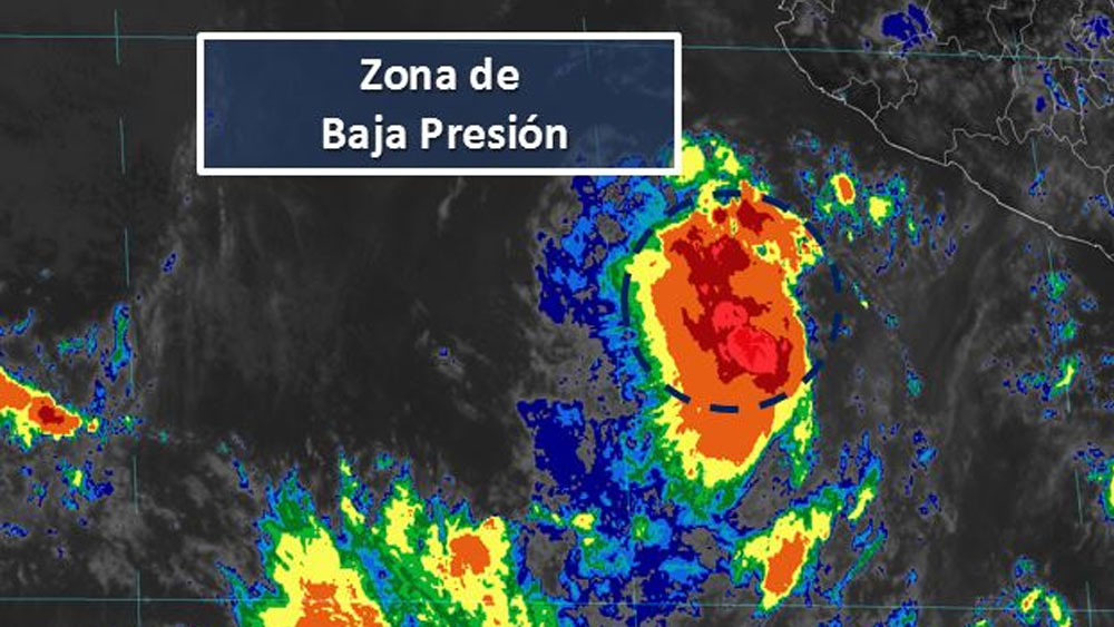 Zona de baja presión tiene alta probabilidad de convertirse en ciclón