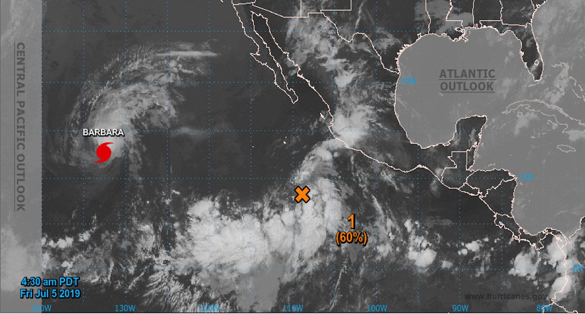 Baja presión continúa con probabilidad de 60 por ciento de ser desarrollo ciclónico