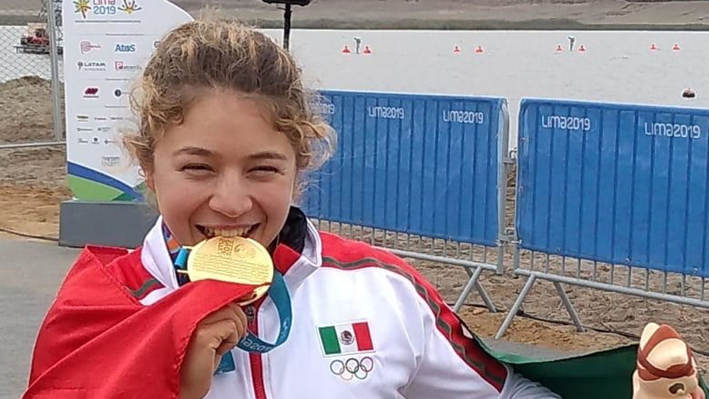 Beatriz Briones gana oro en canotaje K1 500 metros en Lima 2019