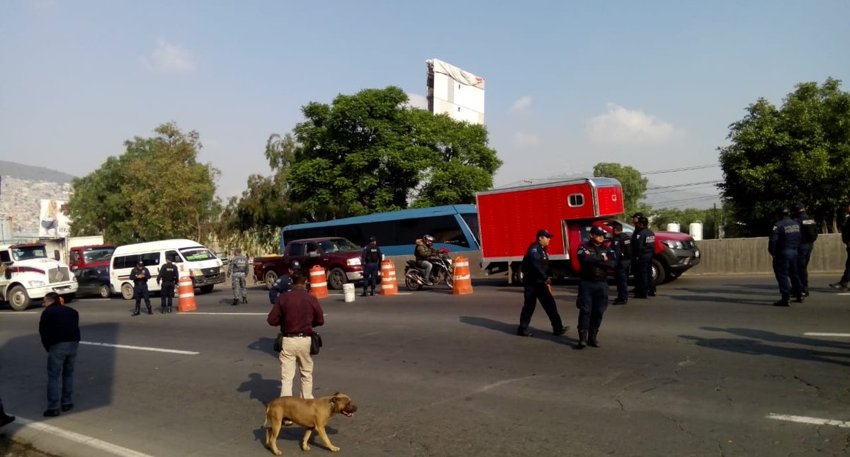 Policías federales bloquean otra vez la México-Pachuca
