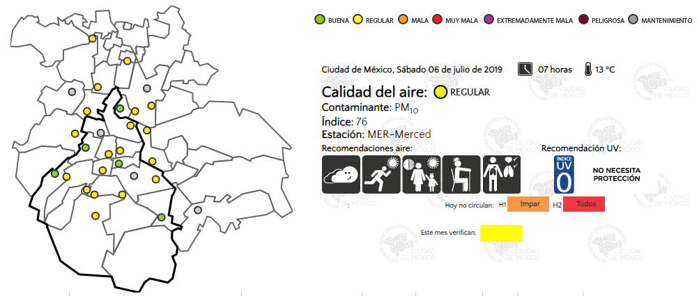 Valle de México amanece con calidad del aire regular - calidad-del-aire-valle-de-mexico