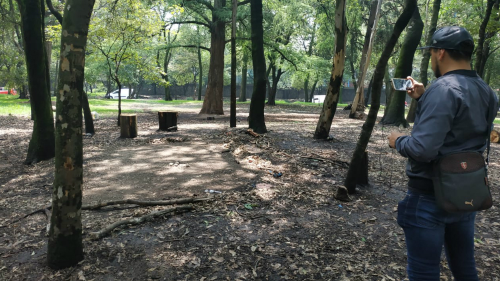 Se retiran indigentes que hicieron campamentos en el Parque Tamayo - campamentos-cdmx-indigentes