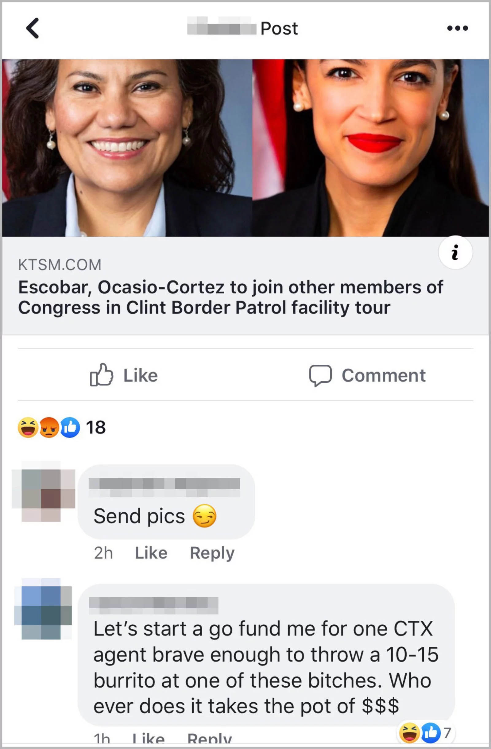 Presuntos oficiales fronterizos se burlan de migrantes en grupo de Facebook - cbp-grupo-facebook-migrantes