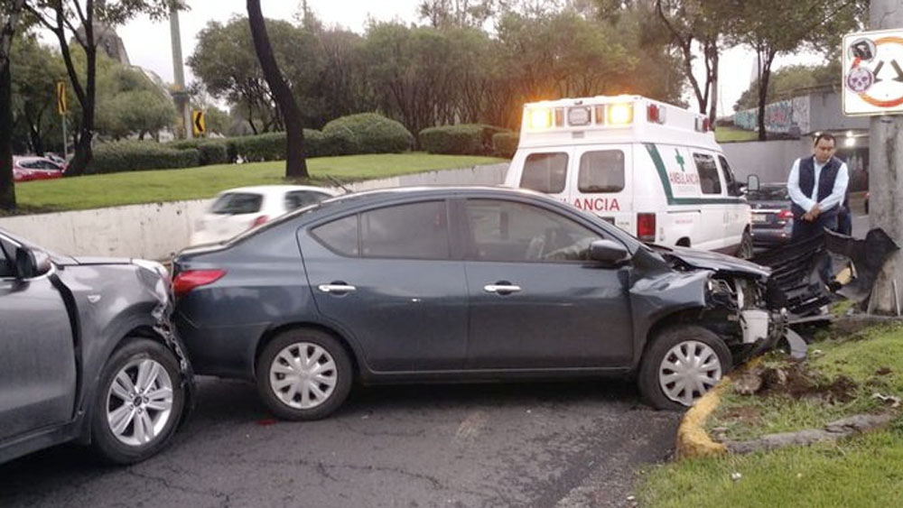 Liberan circulación en Circuito Interior tras choque