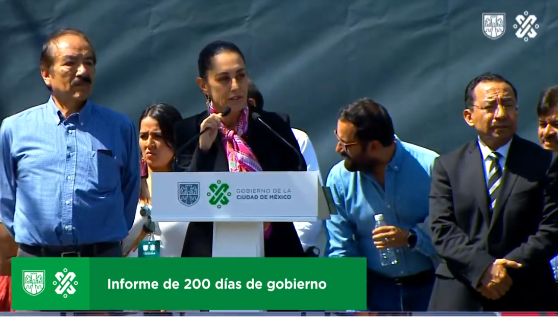 Claudia Sheinbaum ofrece informe con motivo de 200 días de gobierno