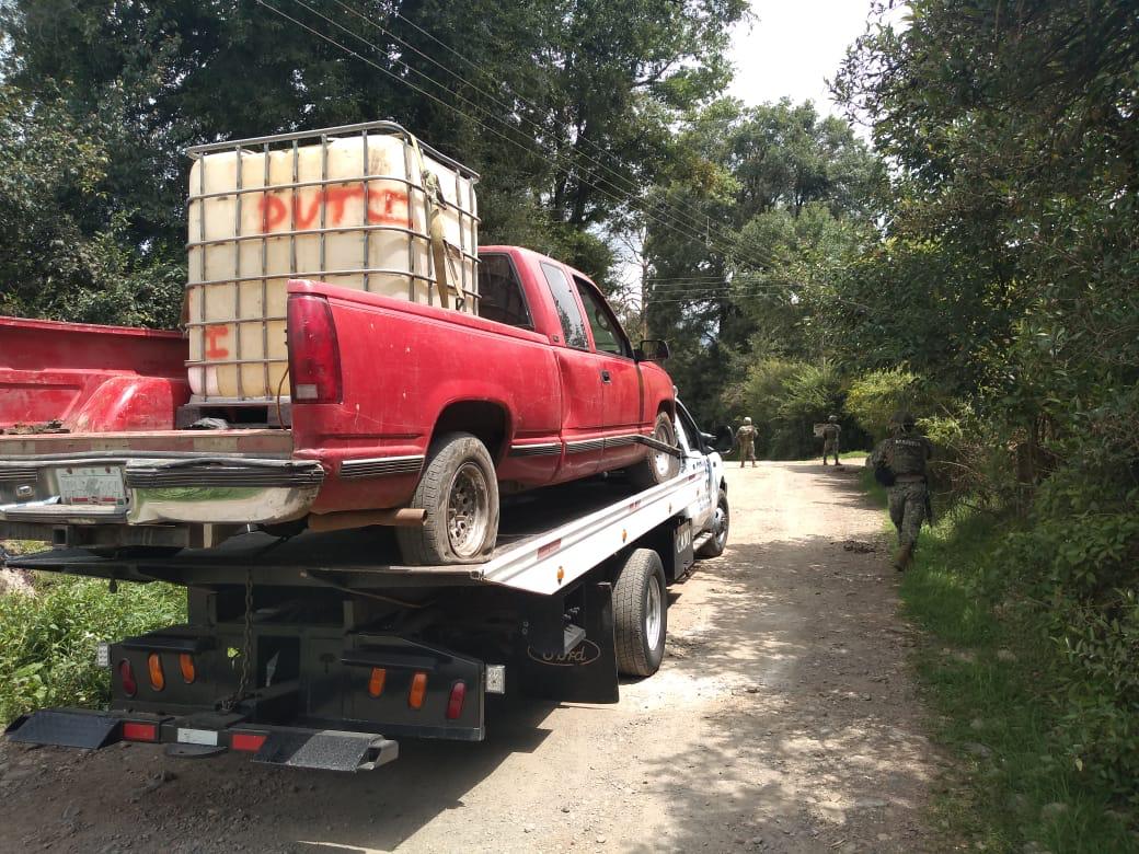Aseguran 32 mil litros de combustible en Puebla y Veracruz - combustible-robado-toma-clandestina
